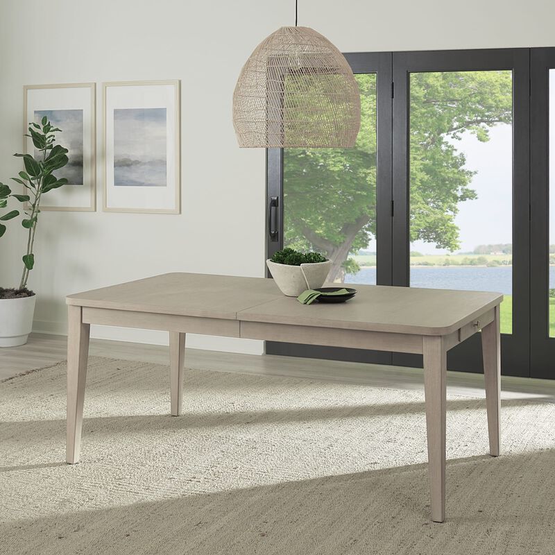 Camden Two Drawer Extendable Dining Table in Chai