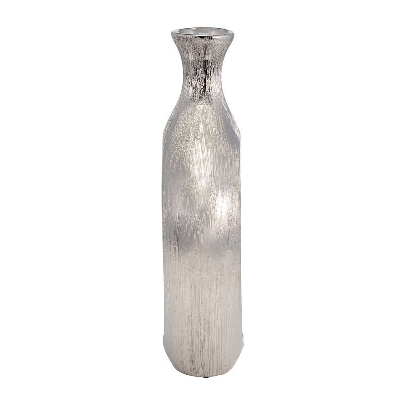 13" Scratched Oval Vase image number 2