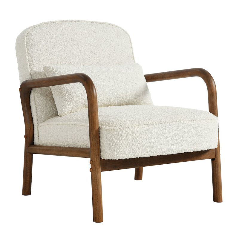 Charlie Boucle Upholstered Armchair image number 0