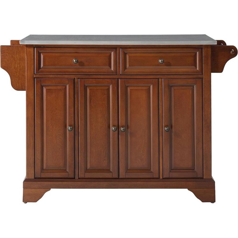 Lafayette Stainless Steel Top Full Size Kitchen Island/Cart