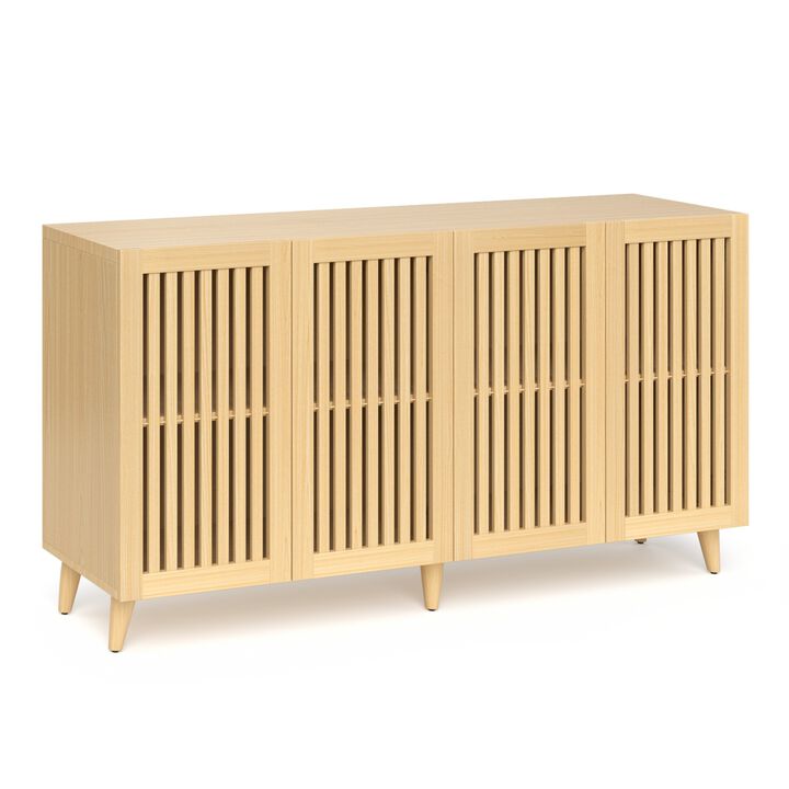 Plisi 4 Doors Buffet Storage Cabinet