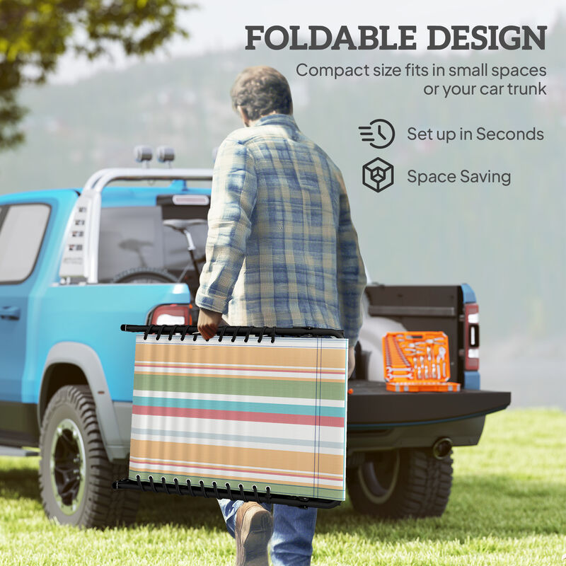 Hivvago Foldable 4-Position Chaise Lounge image number 5