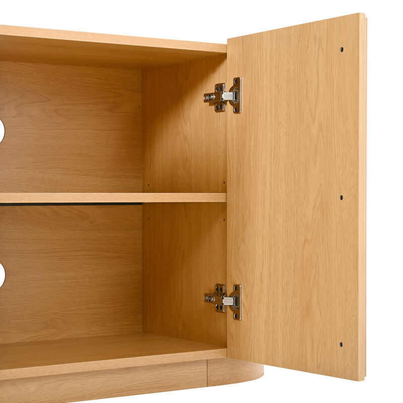 Gabbos Wood Grain TV Stand image number 7