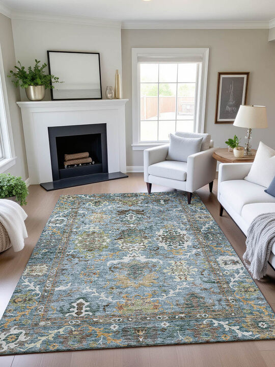 Silk Road SR7 Aqua 5' x 7'6" Rug