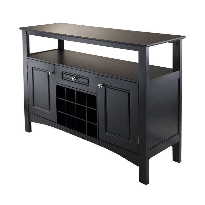 Ergode Wood Orleans Modular Buffet Cabinet | Wine Storage | Sideboard | Cappuccino | 27.56" W x 16.34" D x 35.43" H | Sturdy Wood Construction (20745-VV) image number 0
