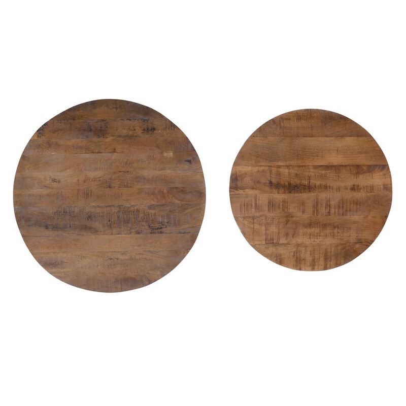 Linon Weston Nesting Coffee Tables Brown image number 4