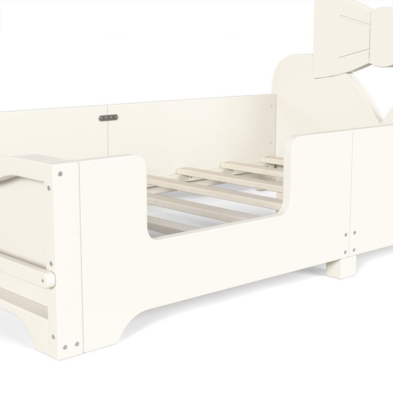 Cugwob Bowknot‑Cutout Kids Low Platform Bed image number 6