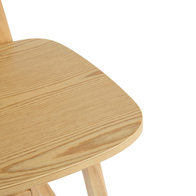 Merax 2 Pieces Wood Bar Stools Dining Chairs