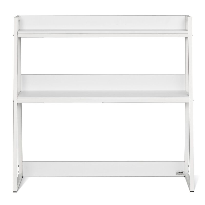 2-Tier Desktop Bookshelf Organizer with Storage Rack for Office and Home image number 0