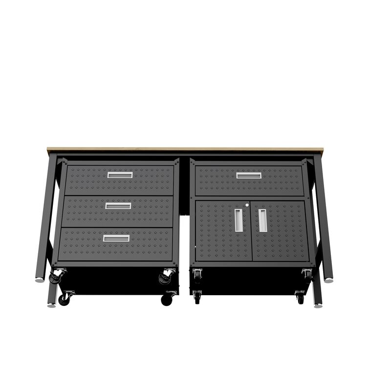 Fortress Dark Gray 3-Piece Garage Set