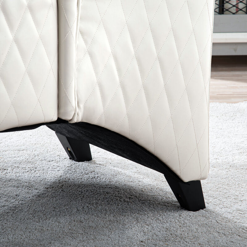 Caldik 23.03" PU Accent Chair image number 6