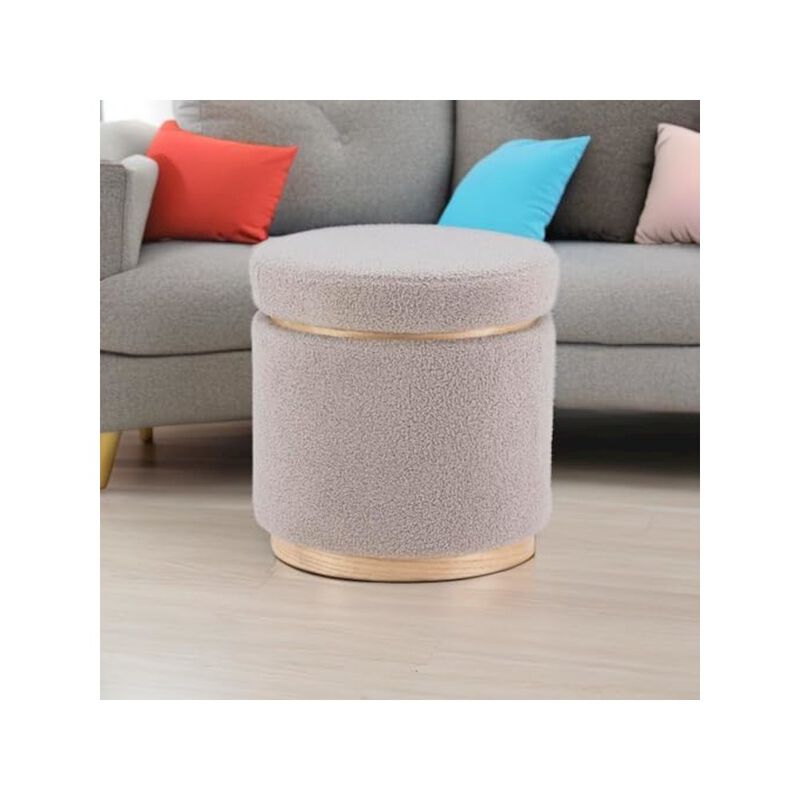Linon Blanche Storage Ottoman image number 1