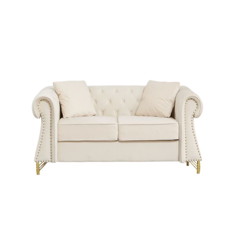Blust 58.5" Chesterfield Loveseat image number 0