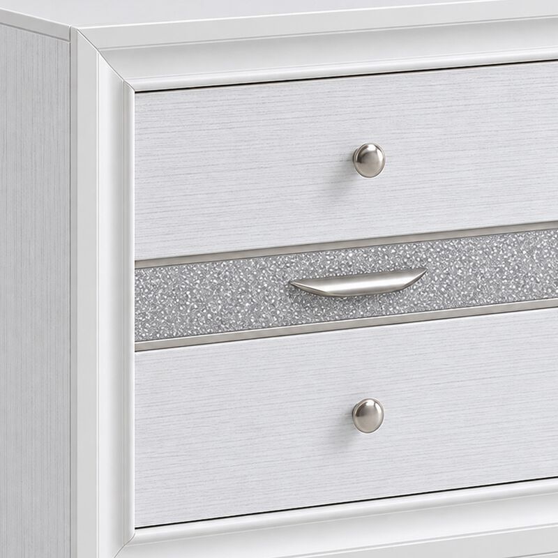 2pc King Bedroom Set, Storage White, Nightstand image number 6