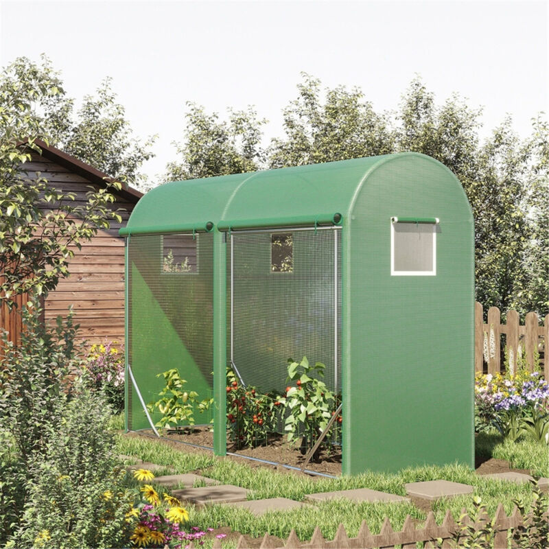 Portable Walk-in Greenhouse for Backyard Patio and Garden Use