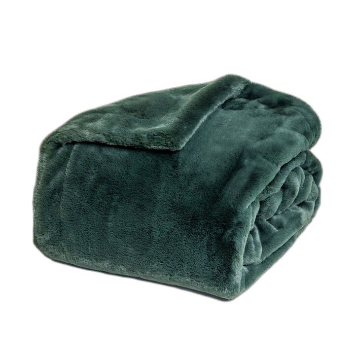Santa Cruz Large Faux Fur Throw Blanket