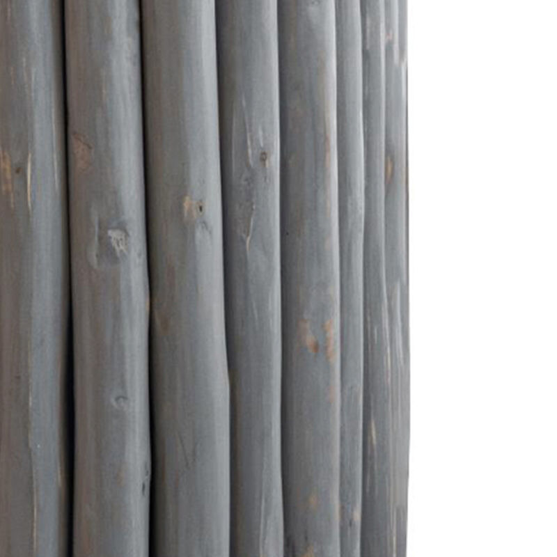 Raveliqua White Wood-Stick End Table image number 5