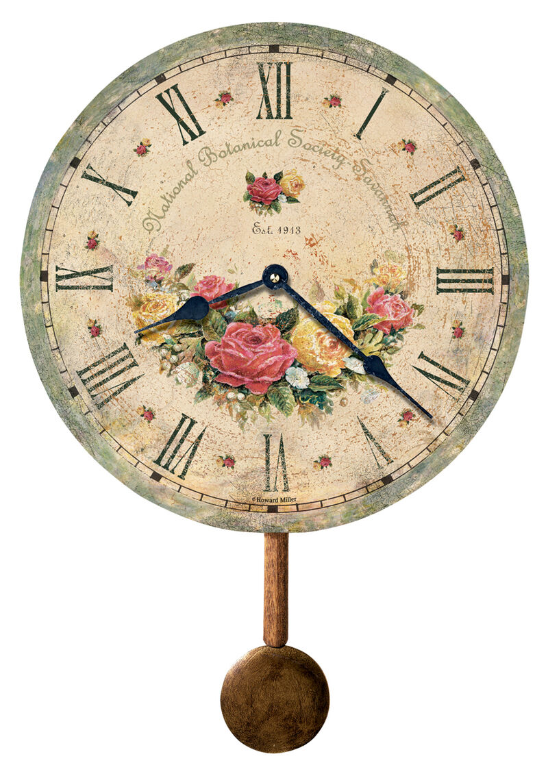 Howard Miller 620401 Howard Miller Savannah Botanical Society Vi Wall Clock 620401