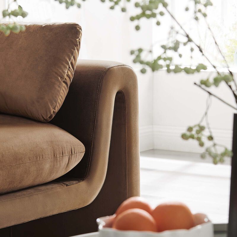 Waverly Performance Velvet Sofa image number 1