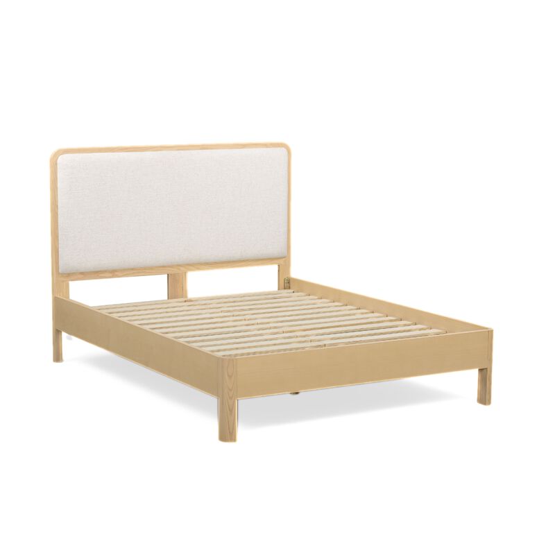 Rafaelle Natural Solid Ash Queen Bed image number 5