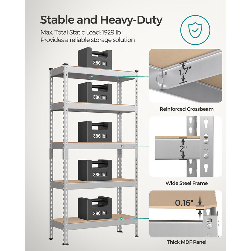 5-Tier Garage Storage Shelf