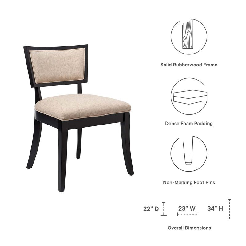 Pristine Upholstered Fabric Dining Chairs - Set of 2 image number 5