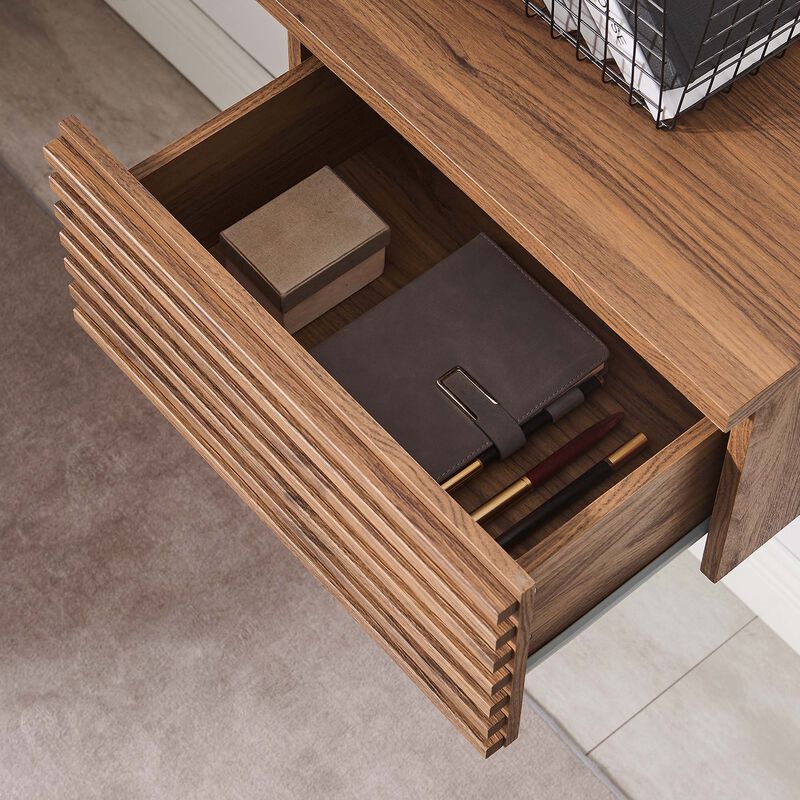 Render Wall Mount Corner Office Desk image number 7