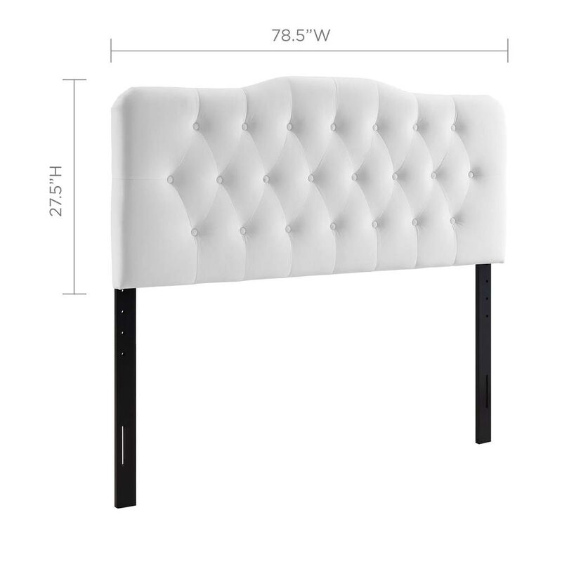 Annabel King Diamond Tufted Performance Velvet Headboard image number 1