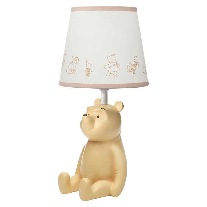 Lambs & Ivy Disney Baby Storytime Pooh 3D Table Lamp with Shade