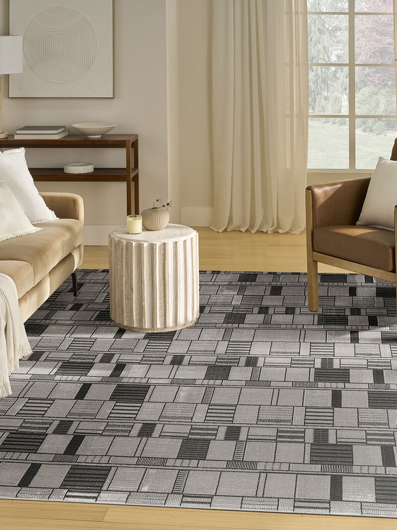 Nordic NRC04 Black/Gray 8' x 10' Rug