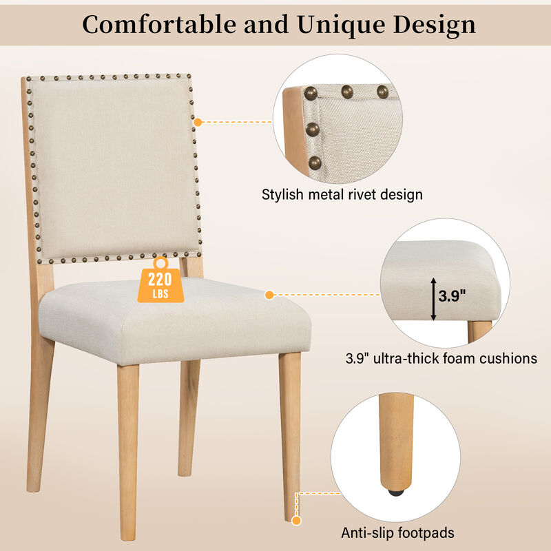 Merax 5-Piece Round Dining Table Set for 4