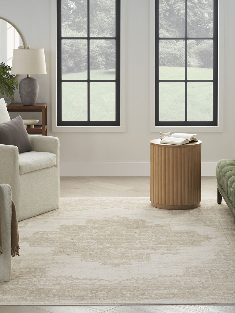 Grafix GRF14 Ivory/Beige 8' x Round Rug