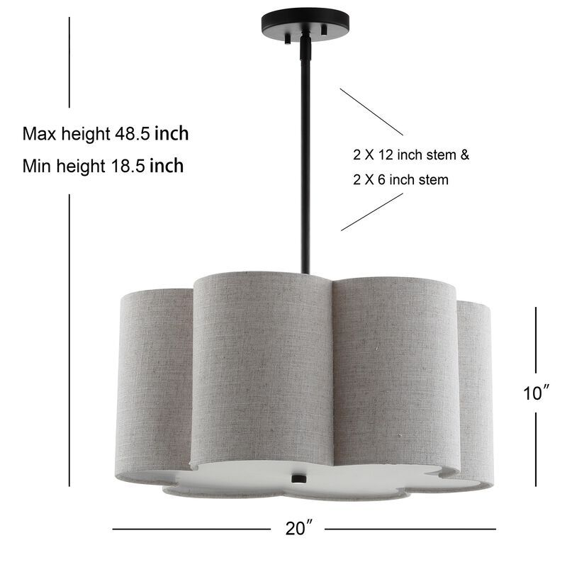 Heather Adjustable Metal LED Pendant