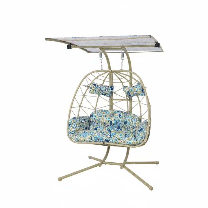 Hivvago Two-Person Relaxation Pod Chair with Cushion Set