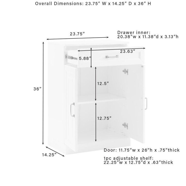Stanton Storage Cabinet White