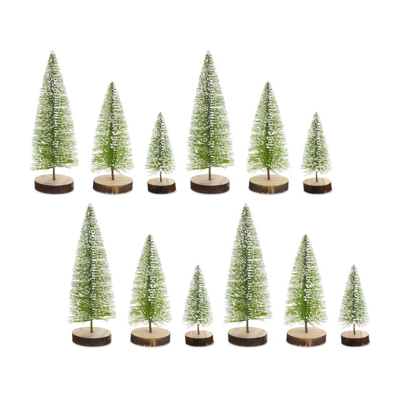 Mini Table Tree Set of 12 Design for Cozy Holiday Ambiance
