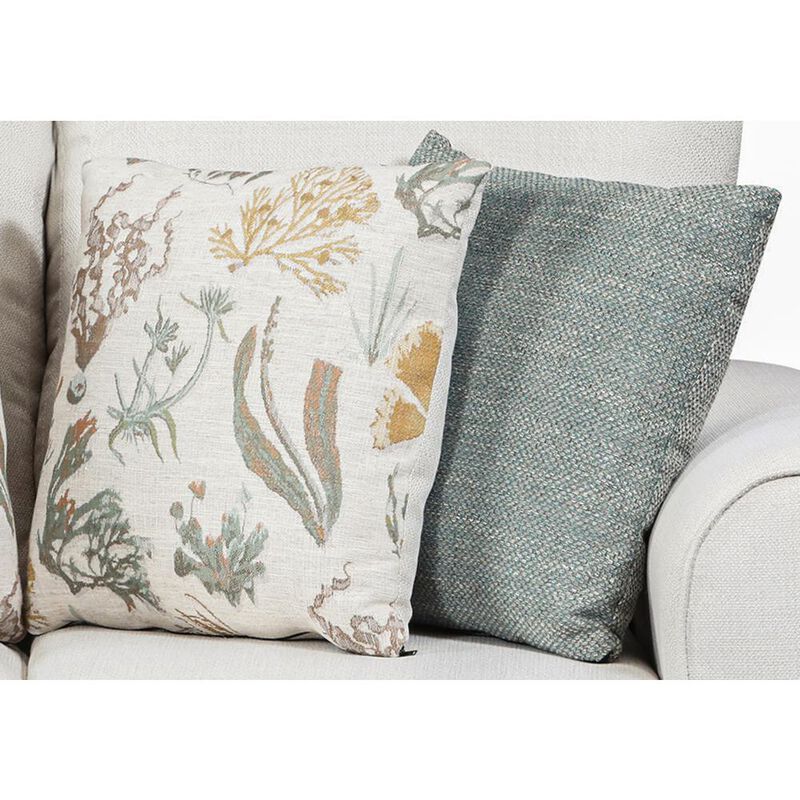 American Furniture Classics Living Room Beaujardin Loveseat with Four Throw Pillows