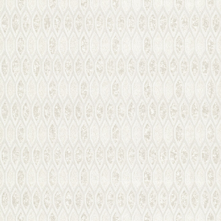 Damour Cream Hexagon Ogee Wallpaper