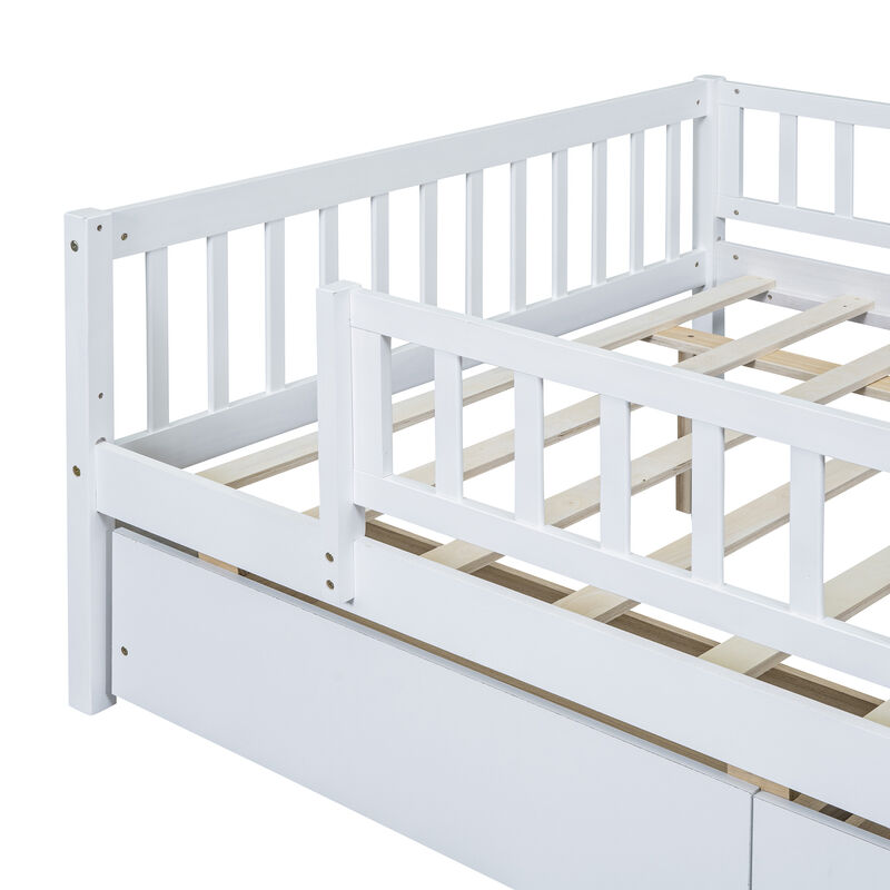 Whisen Multi-functional Design Wood Daybed with Two Drawers image number 8