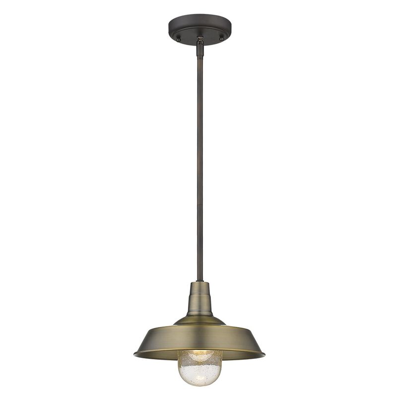 Hivvago Brushed Gold Shallow Plate Adjustable Pendant Light