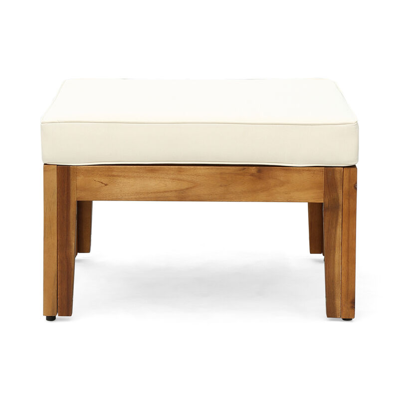 Merax Acacia Wood Sectional Sofa Seating Set for Outdoor