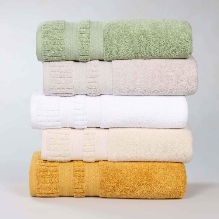 Zero Twist Cotton Towel Set Medium Weight Quick Dry Bath Towels