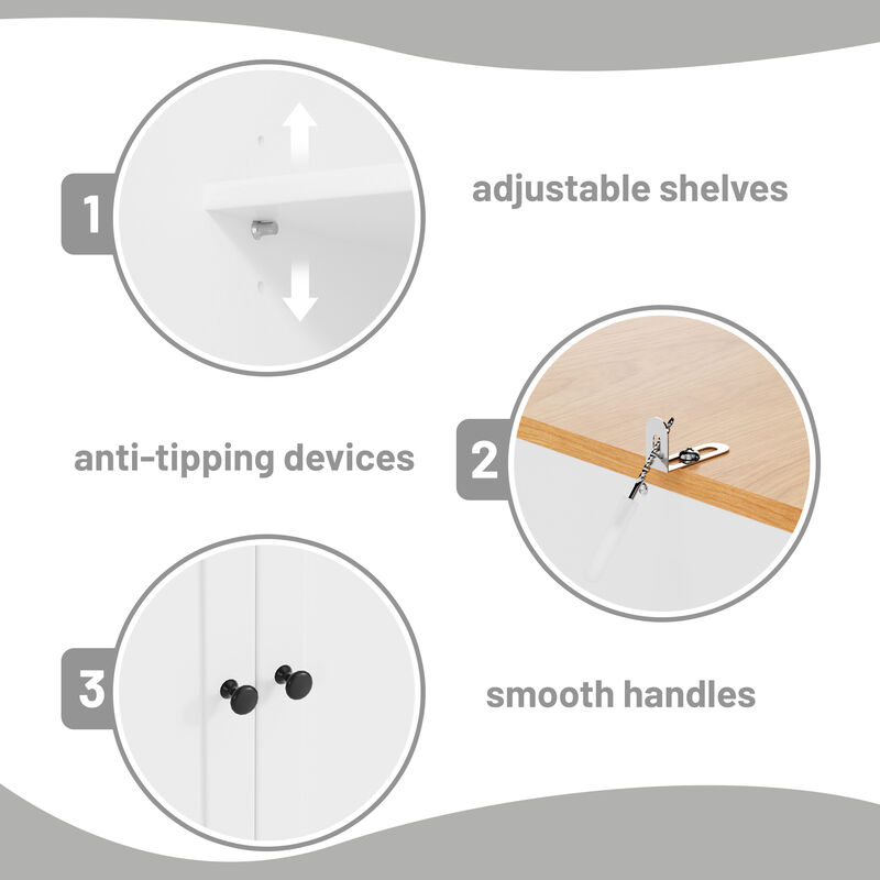 Merax High Freestanding Kitchen Pantry Storage Cabinet