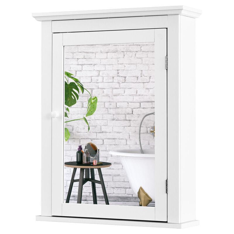 Bathroom Wall Mounted Storage Mirror Medicine Cabinet