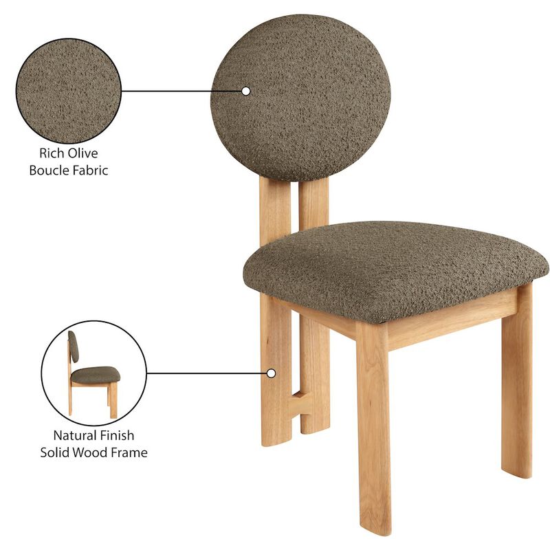 Meridian Furniture Napa Olive Dining Chair, Set of 2