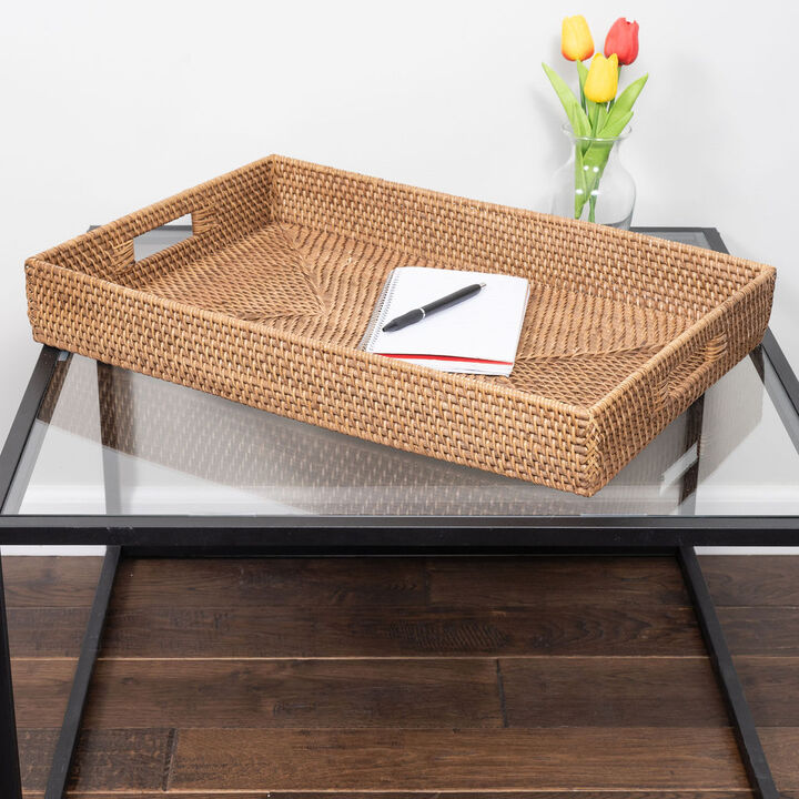 Saboga Home&trade; Rectangular Tray With Cutout Handles