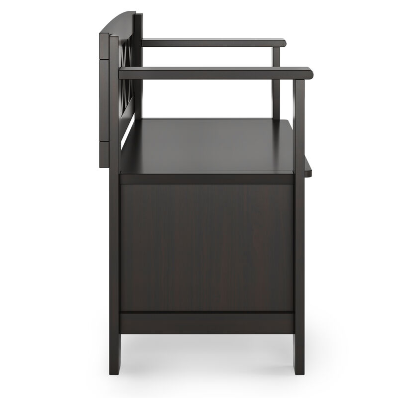 Simpli Home Amherst Small Entryway Storage Bench image number 5