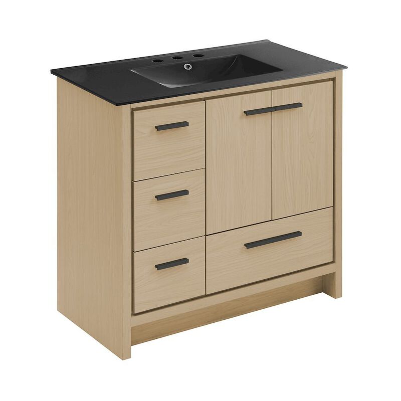 Virage 36 in. Bathroom Vanity with 3-Hole Ceramic Sink Top image number 1
