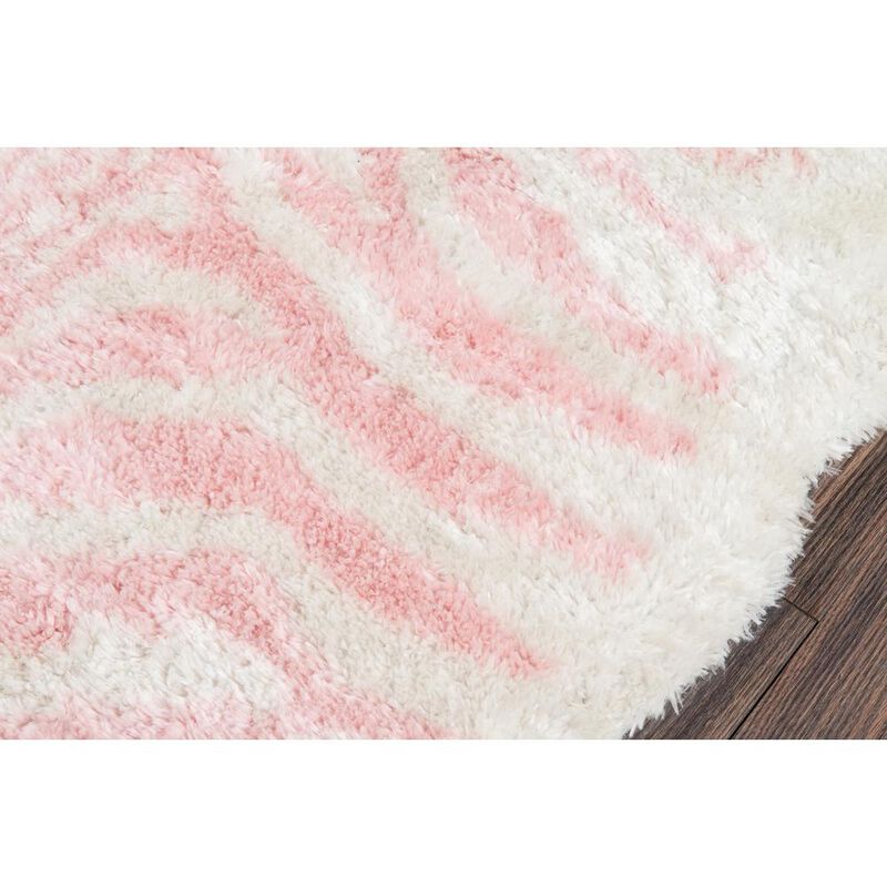 Novogratz Contemporary Rectangle Area Rug, Pink, 7'6 X 9'6