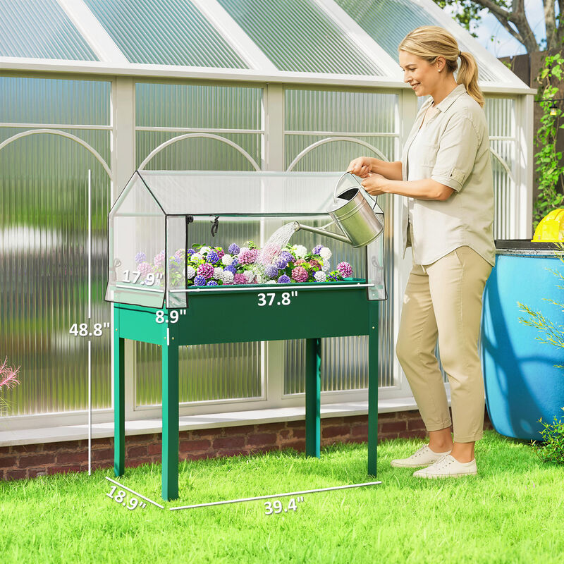 Hivvago Elevated Vegetable Planter with Drainage Hole image number 2